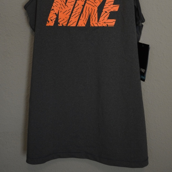 Nike Pro Dri-Fit Graphic Tank - Gray - L - Picture 2 of 4